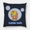 Bubble Bath Throw Pillow Official Big Mouth Merch