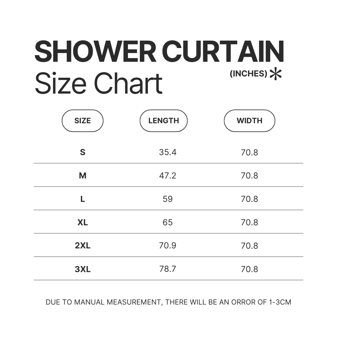 Shower Curtain Size Chart - Big Mouth Store