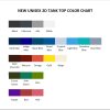 tank top color chart - Big Mouth Store