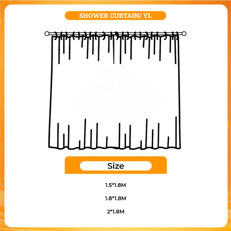 3D shower curtain - Big Mouth Store